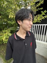 ダスティ穂高店&nbsp;フェザーショート_メンズカット_センターパート