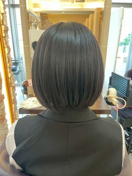 髪質改善/顔周りレイヤーカット/グレージュ[千葉/千葉駅]