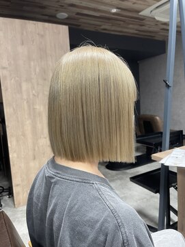 リンクエン(Link enn) 【ハイトーン縮毛矯正】似合わせカット/ボブ/タッセルボブ