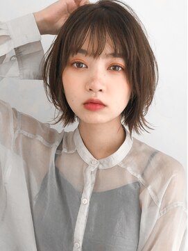 リヤン 表参道(lyann) シースルーバング似合わせカットくせ毛風カールイメチェン