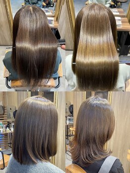 フローライト 廿日市(Fluorite)の写真/【艶で魅せる大人髪】新提案★"白髪ぼかし×髪質改善"で若々しい印象に◎気分まで明るくなる♪