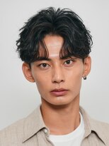 フィフス 渋谷(fifth)&nbsp;渋谷メンズサロンミディアムウルフシャドウパーマセンターパート