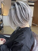 ブレイズヘアー(BLAZEhair)&nbsp;【脱白髪染めの王道】ホワイトバレイヤージュ×ブリーチ３回