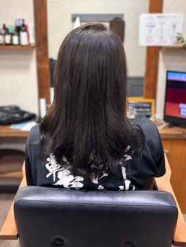 カミケン 清明店(kamiken.) 艶やかに魅せるアッシュブラウンカラー【カミケン清明店/福島】