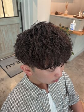 バトー バイ トリコ 船橋北口店(BATEAU by tricot) メンズ × シャドウパーマ