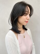 トレス(TRESS)&nbsp;ミディアム　レイヤーカット　顔まわり　地毛風カラー　表参道