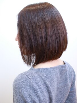 ニューヨークニューヨーク 姫路広畑店(NYNY) ラベンダーアッシュ・やや前下がり大人ボブ