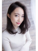 ラクヘアー 姪浜店(rak hair)&nbsp;かきあげバング☆ふんわりシルエット☆