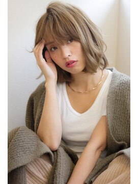 マリアバイアフロート(Maria by AFLOAT) 大人かわいい厚めバングの小顔ひし形ボブ3カラー