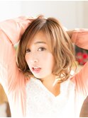 【Kianty みなとみらい】ベージュカラー 無造作 大人ボブ☆