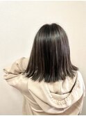 グレー系ハイライトボブ☆