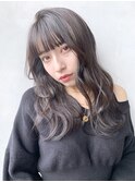ロングナチュラルウェーブ_メルティカラーくびれヘア_28847