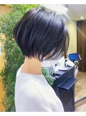 30代/40代/50代・絶壁解消・小顔前下がりショートボブ【中村】