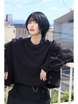 ヘアーアトリエ ラフェル(hair atelier Rafel) ネイビーブラック ウルフ