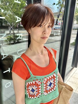 ハルキミナト ジャパン ヨコハマ(HARUKI MINATO japan YOKOHAMA) オレンジカラーハンサムショート【10代・20代・30代】