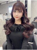 ピンクラベンダー×レイヤーカット×韓国風ヘアワンホンヘア☆15