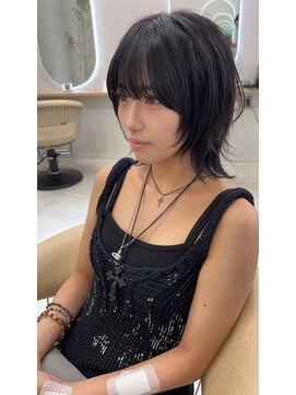 サンド 鹿児島中央(sand) @sei___sandインナーカラー/ウルフカット/鹿児島中央駅