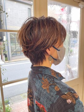 アミュレ(Amule) パーマショート簡単スタイリング暖色おしゃれニュアンスカラー