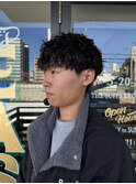 MEN'SHAIRウルフカルマパーマメンズショートイージーパーマ
