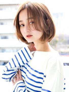ラフィス ヘア ルー 福山2号店(La fith hair ruu.) 【La fith】ボブルフ×ベージュカラー