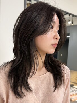 ジアン テラス(GIEN TERRASSE) 韓国レイヤーハッシュカットレイヤーカットウルフ梅田/岸本
