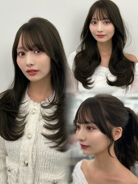 アマトウキョウ アユンチェ(AMA TOKYO×AYUNCHE) 韓国スタイル/ナチュラルくびれへア_くびれ巻き_レイヤーカット