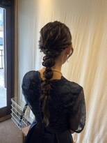 ココカラヘアー ニコ(cococara hair nico)&nbsp;編みおろし/ヘアセット/結婚式ヘア/お呼ばれヘア