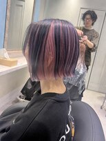 アソビセカンド 原宿(ASOBI 2nd) ダブルカラー/黒髪/ボブルフ/ネビージュ/原宿/前髪/ベージュ