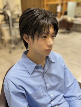 アドラーブル 駅南店(adorable) センターパートソフトツイストパーマメッシュマッシュウルフ