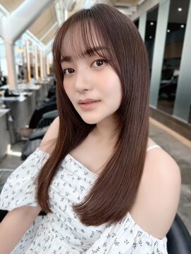 レーヴバイロンド 仙台(Reve by Lond) ダークアッシュ似合わせカットミディアムレイヤーカット仙台艶髪