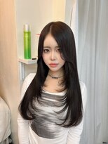 フィーネ 池袋(Fi-Ne) プルエクステで作る黒髪韓国レイヤー/池袋