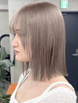 ニコトウキョウ 新宿(nico TOKYO) ミルクティーグレージュダブルカラーハイトーン韓国レイヤー