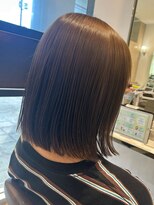 カイノ いずみおおつCITY店(KAINO)&nbsp;艶髪ブラウン切りっぱなしボブ