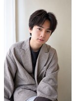 フラッグ ヘアー 天神西通り店(Flag HAIR)&nbsp;フェザーパーマニュアンスパーマセンターパート毛流れ
