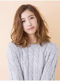 ２０代３０代４０代大人かわいい小顔ひし形ナチュラルカール