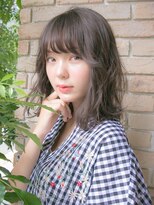 リリアン 青山(relian)&nbsp;巻き髪がかわいいグレージュカラー