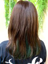 パチャールヘアー(PACAR HAIR)&nbsp;カーキベージュ×インナーグリーン