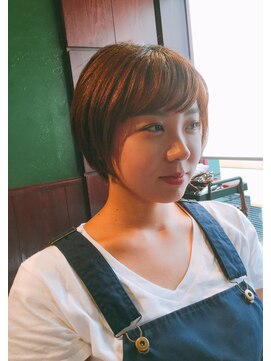 プレゼンスセタガヤ(PRESENCE SETAGAYA) ショート/オーガニックカラー/オレンジポップ