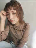『  ショートバング×ヌーディベージュ  』 ECOO