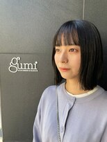 グミ(gumi) *gumi*黒髪透明感×ミディアムボブ