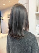 キャアリー(Caary)&nbsp;福山市美容室Caary人気 ツヤっとふんわり内巻きセミロング