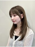 韓国風/レイヤー/小顔/前髪カット/髪質改善/グレージュ/透明感