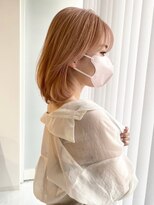 セイル(Sail)&nbsp;レイヤーボブ×オレンジベージュ　（淡路駅）