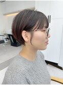 黒髪カタログ/ボブルフ/小顔に見せるヘア/ワンレン