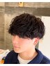 【2回目以降の方】【韓流ヘア】無造作シャドウパーマ+骨格矯正メンズカット