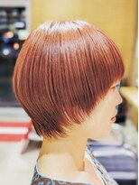 オーガニック リブ 川越(organic+live)&nbsp;20代30代大人可愛い★小顔ショートカットオレンジベージュ