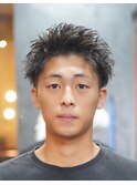 佐賀メンズベリーショート刈り上げフェードツーブロック韓国