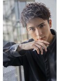 小久保styleフェザーパーマフェザーショートグレーエンドカラー