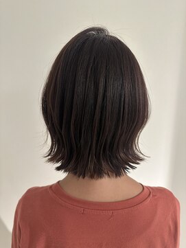 アヴァンスクロス あべのルシアス店(AVANCE.CROSS) くびれボブ×ピンクブラウンカラー