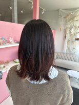 ユルフ(yulf)&nbsp;レッドカラー×レイヤーカット